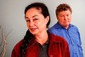 Susi Bryant (left) holds classes in dispute resolution for prisoners at the Monroe Correctional Complex. Assisting her is longtime volunteer Terrence Connor. (Dan Bates / The Herald)