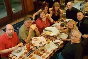 New Yorkers gather at Brooklyn Bros. Pizzeria in Everett