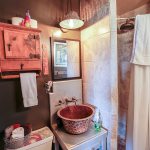 Anne Krieghoff and her husband Darryl bought a tiny homestead shack 1991 and renovated into a two bedroom weekend getaway in Yucca Valley. Now they are renting it out through Airbnb that is bring them a rental income on September 02, 2016. (Irfan Khan / Los Angeles Times/TNS)