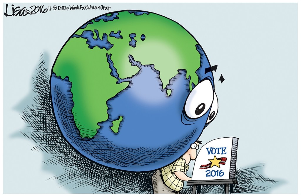 Editorial cartoons for Election Night, Nov. 8