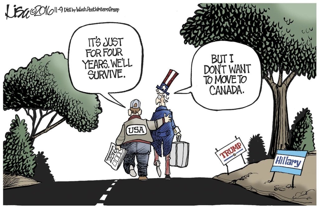 Editorial cartoons for Election Night, Nov. 8