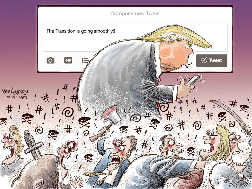 Editorial cartoons for Saturday, Nov. 19