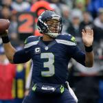 Seahawks quarterback Russell Wilson passes against the Eagles during game on Nov. 20 in Seattle. (AP Photo/John Froschauer)
