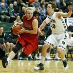 Snohomish&rsquo;s Tristan MacGregor (left) dribbles past Jackson&rsquo;s Hunter Johnson during a game Tuesday at Jackson High School. (Ian Terry / The Herald)