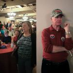 Republican supporters wait for results for presidential candidate Donald Trump at the Snohomish Event Center inSnohomish on election night. (Kevin Clark / The Herald)