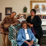 In this photo from last May, sisters, Georgina &ldquo;Genie&rdquo; Paul, 69, left, Marilyn Quincy, 72 and Mary Barrett, 55 share a lighter moment during an interview and photo shoot May 19. (Dan Bates / The Herald)