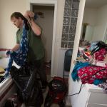 &rdquo;The driest spot was in the bathtub,&rdquo; says Sean McClelland as he cleans up after a retention pond overflowed, flooding his home, at 9632 66th Dr. NE on Wednesday, Nov. 16, 2016 in Marysville, Wa. (Andy Bronson / The Herald)