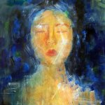 Edmonds-Woodway High School senior Hannah Noh displays artworks through January at the Frances Anderson Center in Edmonds. Among them is &ldquo;Overcoming.&rdquo;