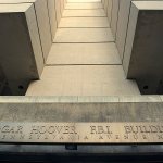 The FBI&rsquo;s J. Edgar Hoover Headquarters, across the street from the Justice Department in Washington. (AP Photo/Cliff Owen)