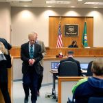Calvin Pygott walks out of the Bothell Municipal Court after pleading guilty to two misdemeanor charges on Nov. 7. (Catherine Krummey / Bothell Reporter)