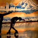 Keaton Mitchell and Esha Harwalkar work through a routine during practice at the Lynnwood Bowl & Skate on Nov. 10. The pair recently returned from Italy, where they placed fourth in an international competition. (Kevin Clark / The Herald)