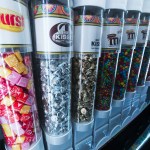 A candy machine at Regal Alderwood Stadium 7 in Lynnwood gives customers a chance to mix and match what they like. (Ian Terry / The Herald)