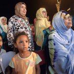 In this photo taken Sept. 27, 2016, local women listen to a campaign speech by Nabila Mounib, the leader of the Federation of the Democratic Left, in the central Moroccan town of Errachidia, Morocco. (AP Photo/Karin Laub)