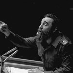 Oct. 12, 1979: Cuban President Fidel Castro points during his lengthy speech before the United Nations General Assembly in New York. (AP Photo/Marty Lederhandler, File)