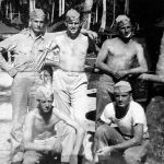 Paul Bartlett (standing left) with his machine gun squad on Guam (Dan Bates / The Herald)