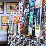 Beers on tap at Cinebarre. (Kevin Clark / The Herald)