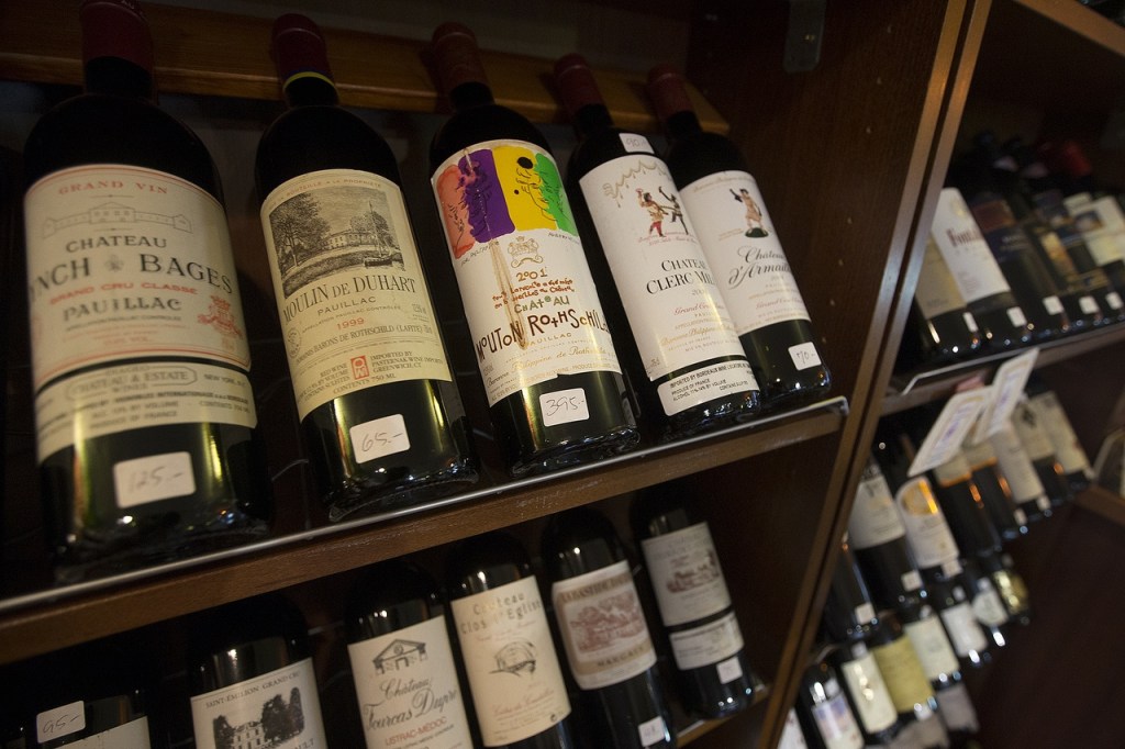 Bhu-Ping Thai houses an impressive collection of wines for all budgets in a back room of the restaurant located on Evergreen Way in Everett. (Ian Terry / The Herald)