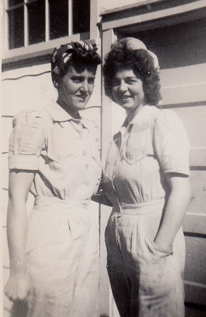 Ann Bjorneby (right) spent 12 years in the service of America with the U.S. Army and U.S. Navy, working primarily as a&ldquo;grease monkey&rdquo; with engine parts. Like other women across the country who similarly donned a uniform in thatground-breaking era, the Snohomish woman, now 93, only recently started to recognize herself as a veteran. (Photo courtesy Ann Bjorneby)