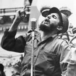 Feb. 6, 1959: Cuba&rsquo;s leader Fidel Castro speaks to a crowd during his triumphant march to Havana after the fall of the Batista regime. (AP Photo/File)