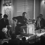April 20, 1959: Fidel Castro addresses a National Press Club luncheon in Washington, D.C. (AP Photo/John Rous, File)