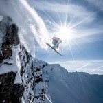 Photo courtesy Warren Miller Entertainment                                Matt Elliott goes airborne at Kicking Horse in British Columbia.