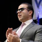 Lieutenant Governor candidate Cyrus Habib speaks at an election night party for Democrats on Tuesday, Nov. 8, in Seattle. (AP Photo/Elaine Thompson)