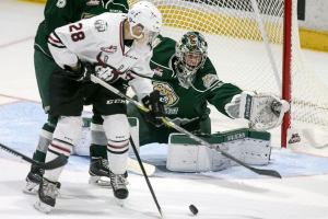 Zwerger scores twice, Tips beat Rebels 4-1 for 4th straight win