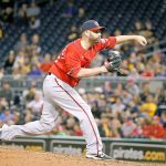 Washington&rsquo;s Marc Rzepczynski delivers against Pittsburgh one Sept. 24 in Pittsburgh. The Mariners reportedly have a two-year contract in place with the lefty reliever. (AP Photo/Gene J. Puskar)
