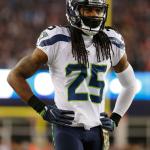 Seahawks cornerback Richard Sherman during a against the Patriots Nov. 13 at Gillette Stadium in Foxborough, Mass. (Winslow Townson/AP Images for Panini)