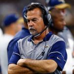 Los Angeles Rams head coach Jeff Fisher, shown in a game against New Orleans in November, was fired Monday. The franchise&rsquo;s coach since 2012, Fisher compiled a 31-45-1 record with the Rams and oversaw the move from St. Louis to Los Angeles this past offseason. (AP Photo/Butch Dill, File)