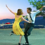 This image released by Lionsgate shows Ryan Gosling, right, and Emma Stone in a scene from, &ldquo;La La Land.&rdquo; The film was nominated for a Golden Globe award for best motion picture musical or comedy on Monday, Dec. 12, 2016. The 74th Golden Globe Awards ceremony will be broadcast on Jan. 8, on NBC. (Dale Robinette/Lionsgate via AP)