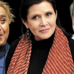 L-R: Gene Wilder, Carrie Fisher, Alan Rickman
