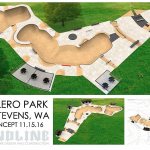 Design for the new skate park at Cavelero Park in Lake Stevens. The skate park could be done by August. (Courtesy of Snohomish County)