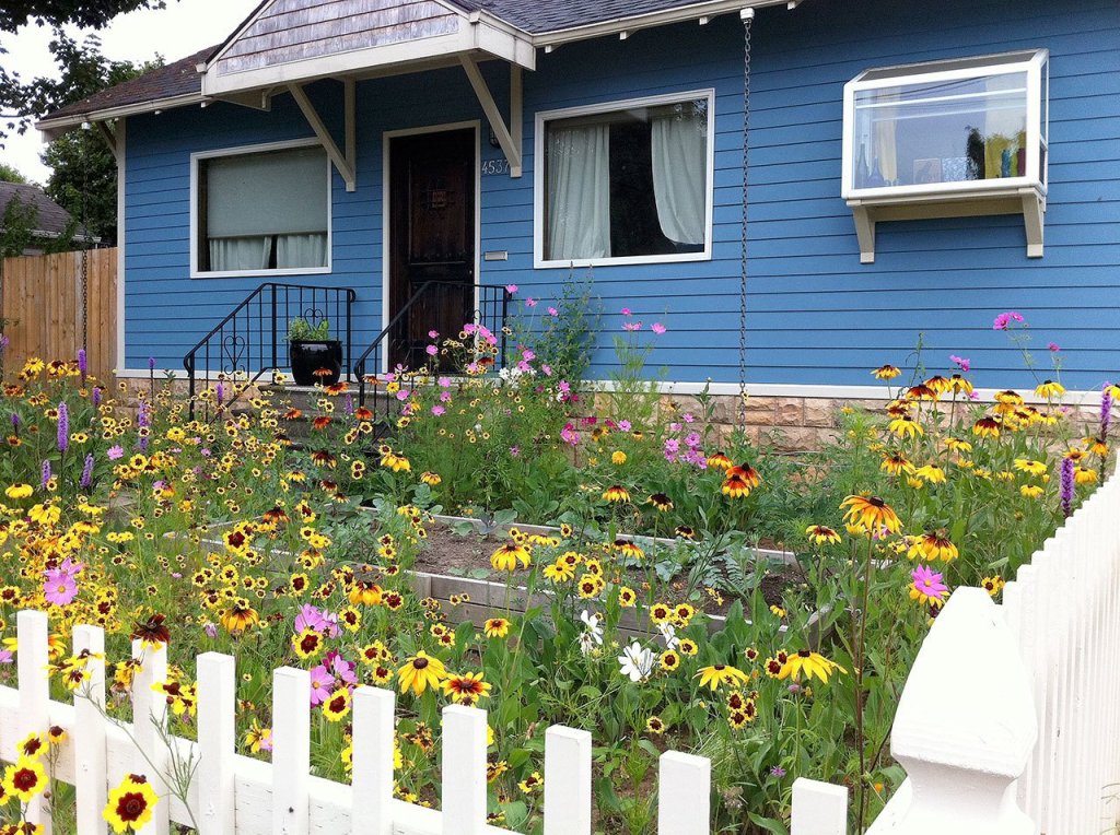 A pollinator garden. (Photo by Eric Mader)