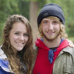 Marisa Fernandez (left) and Preston Hoffman. (Red Cross)