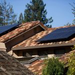 Claudia and Bill Coleman, Los Altos homeowners, added solar and battery system to their home last year. (Dai Sugano/Bay Area News Group/TNS)