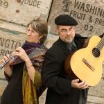 Nancy Rumbel and Eric Tingstad prepare for the Tingstad and Rumbel Twelfth Night Tradition, to be performed Jan. 7 at the Whidbey Island Center for the Arts in Langley.