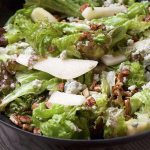 Green salad with pears, pecans and blue cheese. (Deb Lindsey for The Washington Post)