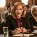 Jessica Chastain plays a high-powered lobbyist who opts to join an effort to change gun laws in &ldquo;Miss Sloane.&rdquo; (Kerry Hayes/Europa)