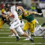 Camas quarterback Jack Colletto runs for a touchdown against Richland in the second half of the Washington Class 4A high school football championship on Dec. 3 in Tacoma. Camas beat Richland 24-14. (AP Photo/Ted S. Warren)