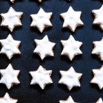 These cinnamon-almond stars topped with meringue are called &ldquo;zimtsterne&rdquo; in Germany. (Aubrie Pick)