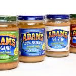 Adams choices of organic peanut butter: crunchy, creamy, no-stir creamy and unsalted crunchy. (Kevin Clark / The Herald)