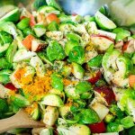 Roasting crisps up the brussels sprout leaves in a way that makes them irresistible to nibbling. (Rose McAvoy)