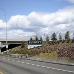 This is the &ldquo;Everett&rdquo; sign on Broadway before Thursday. (City of Everett)