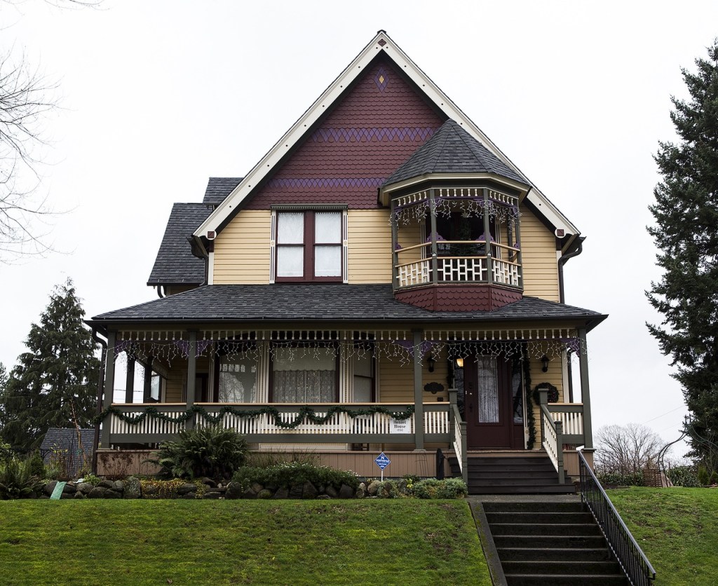 Built in 1890, Stew and Lisa Pickford&rsquo;s Victorian house will be featured in this year&rsquo;s Christmas Parlor Tour in Snohomish. (Ian Terry / The Herald)