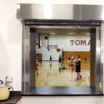 The newly installed pass-through enables the student-run store to serve gym-related activites as part of the remodel. (Kevin Clark / The Herald)