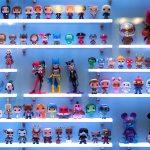 Collectibles ranging from Marvel&rsquo;s Deadpool to Disney&rsquo;s Mickey Mouse, line a case in Funko&rsquo;s lobby. (Andy Bronson / The Herald)