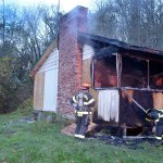 A home near Arlington was severely damaged in a suspected arson on Oct. 31. Investigators are asking for tips. (Snohomish County Fire Marshal&rsquo;s Office)