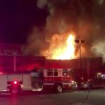 Associated Press                                The scene of a fire in Oakland early Saturday. The blaze began at about 11:30 p.m. on Friday during a party at a warehouse in the San Francisco Bay Area city.