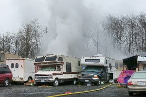 Cigarettes suspected cause of Lynnwood camper fire